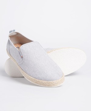 Superdry Hybrid Slip On Classic Espadrilles Férfi Cipő Szürke | BTFQO6018